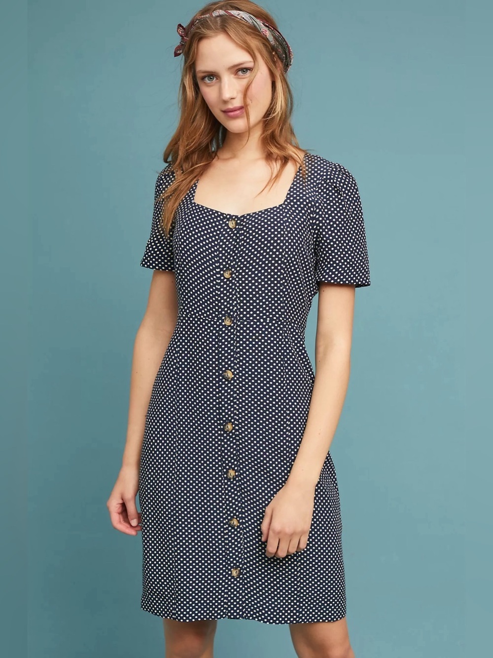 Maeve Anthropologie Celine Polka Dot Mini Dress NWT